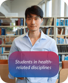 students in health-related disciplines